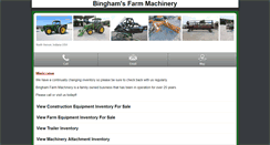 Desktop Screenshot of m.binghamfarmmachinery.com