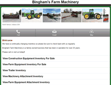 Tablet Screenshot of m.binghamfarmmachinery.com